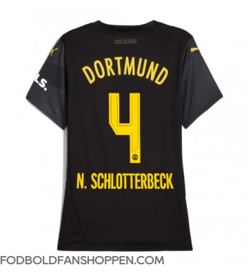 Borussia Dortmund Nico Schlotterbeck #4 Udebanetrøje Dame 2024-25 Kortærmet